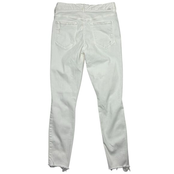 Mother Denim High Waisted Looker Ankle Fray Skinny Jeans in Little Miss Lacey 28 - Picture 12 of 12